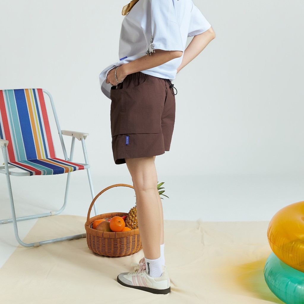 Quần Short Dù Form Ngắn Trên Gối NOCTURNAL Twin Pocket Parachute Short Unisex Nam Nữ Local Brand Túi Đôi Kháng Nước | BigBuy360 - bigbuy360.vn
