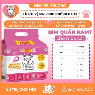 [1 Miếng] Tã mặc KAMT giúp kiểm soát tiểu tiện của chó mèo, thấm hút nhanh, hạn chế tràn ngược