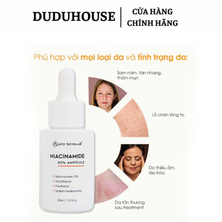 Tinh Chất Avo SkinLab Niacinamide 20% Serum Cấp Ẩm Sáng Da Giảm Thâm 30ml Duduhuse