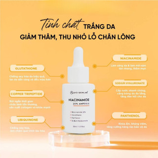 Tinh Chất Avo SkinLab Niacinamide 20% Serum Cấp Ẩm Sáng Da Giảm Thâm 30ml Duduhuse