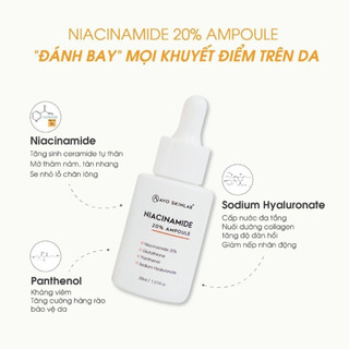Tinh Chất Avo SkinLab Niacinamide 20% Serum Cấp Ẩm Sáng Da Giảm Thâm 30ml Duduhuse
