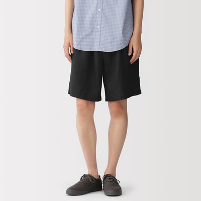 [26AW] MUJI Quần Short Nam Vải Washed Linen