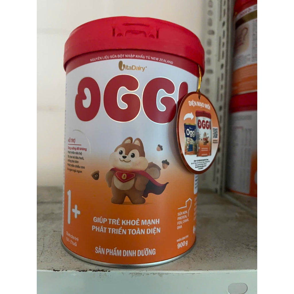Sữa bột Oggi 1+ 900g(1-2 tuổi)