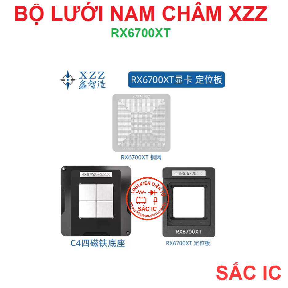 [LUOI][16] Bộ lưới nam châm XZZ CHINAFIX khò nóng trực tiếp - RX6700XT 6700