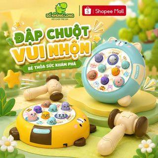 Đồ chơi Đập Chuột Hình Gấu Xoay 360 Độ Kèm 2 Búa Có Đèn Nhạc Dùng 3 Pin AA Đồ Chơi Cho Bé 2-4 Tuổi BỐ KHỦNG LONG