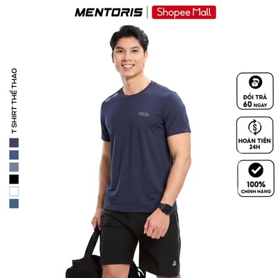 Áo Thun Nam MENTORIS ActiveCool Premium, Co Giãn 4 Chiều, Form Regular Fit Thoáng Mát MATS26S014