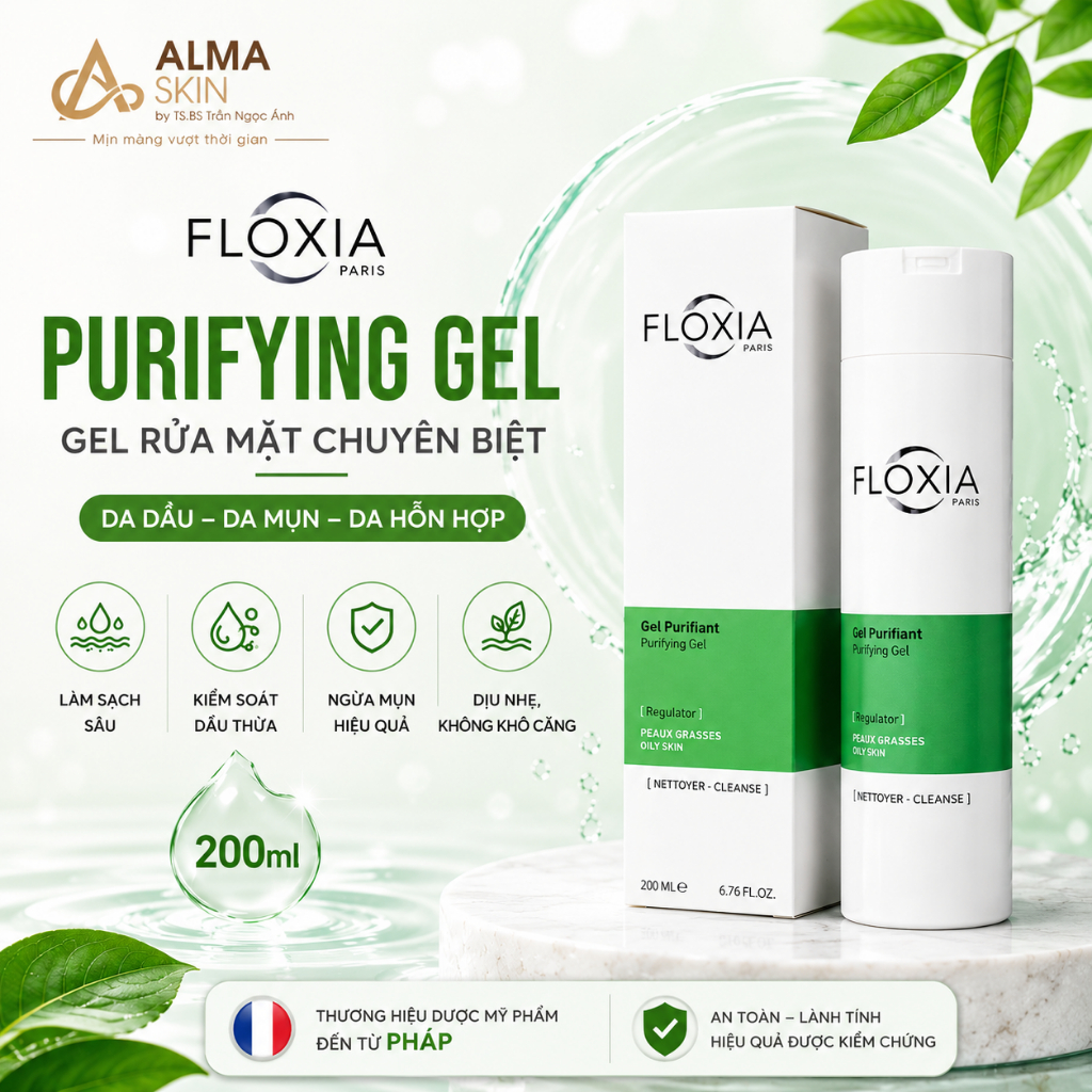 FLOXIA PURIFYING GEL 200ML - ALMASKIN