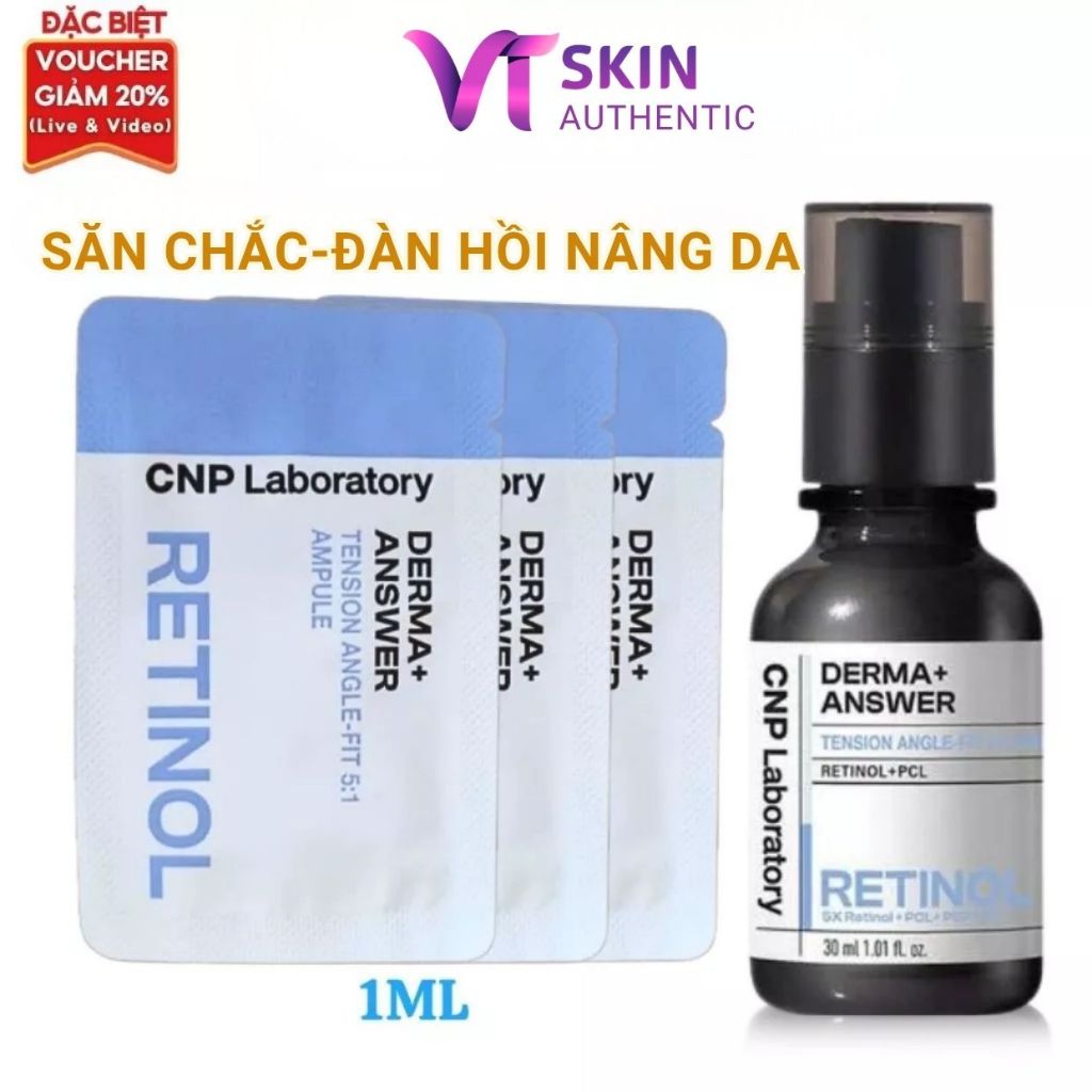 10 Gói tinh Chất Retinol CNP Laboratory Derma Answer Tension Angle Fit Ampoule 1ml