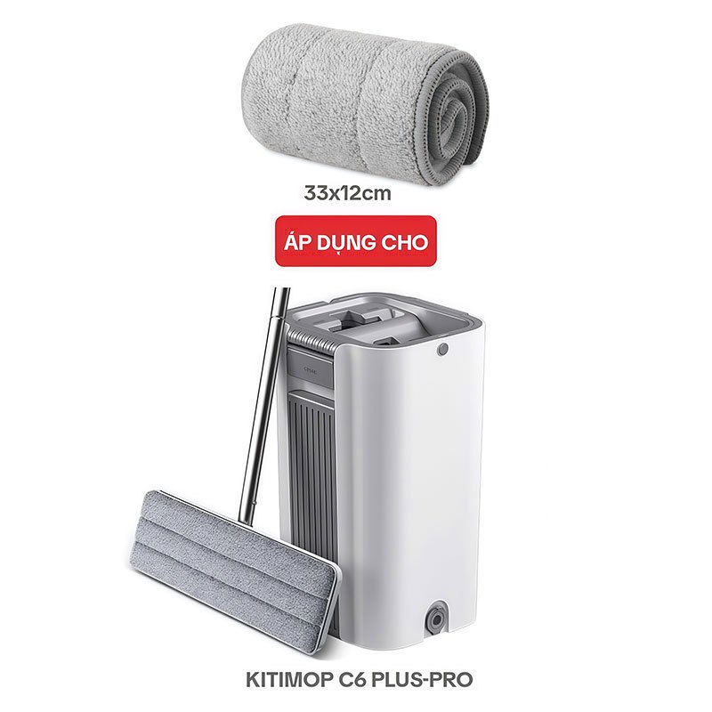 Bông Lau Nhà Thay Thế KITIMOP C6 PLUS-PRO-1, Dùng Cho Bộ Cây Lau Nhà Tự Vắt KITIMOP C6 PLUS-PRO