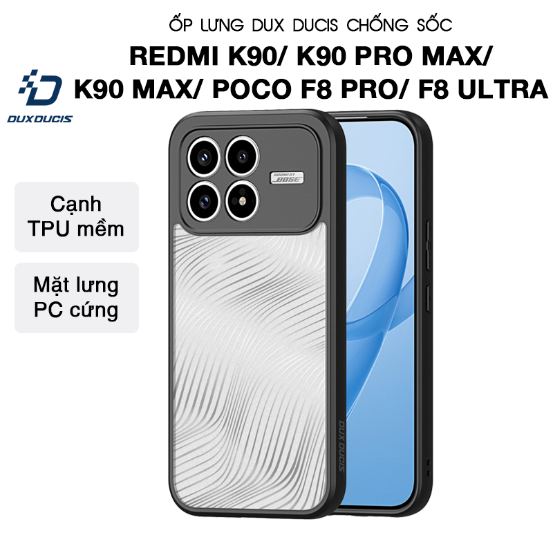 Ốp lưng DUX DUCIS Redmi K90/ K90 Pro Max/ K90 Max/ POCO F8 Pro/ F8 Ultra (AIMO SERIES) Viền TPU, Mặt