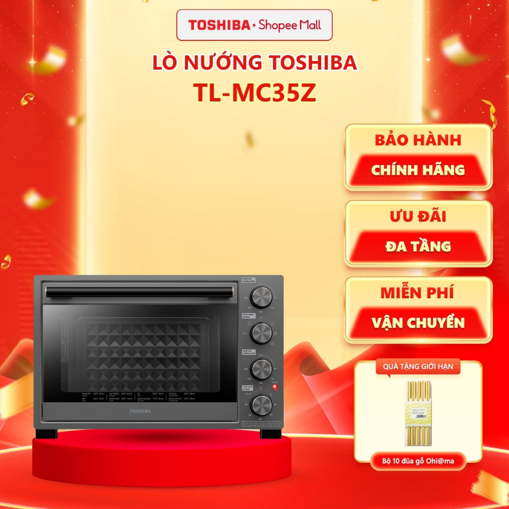 Lò nướng Toshiba TL-MC35Z (35L)/ TL-MC40EZF (40L) - Hàng chính hãng, bảo hành 12 tháng |HỎA TỐC HCM|