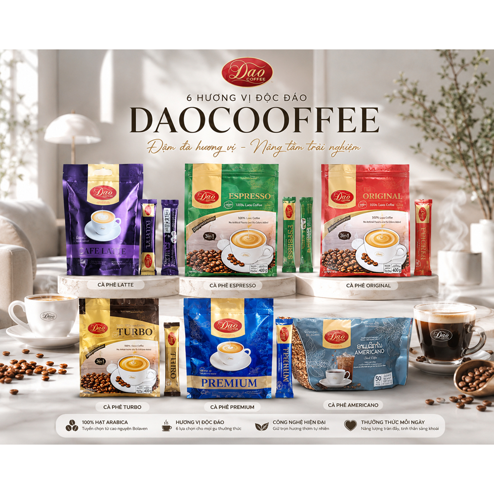 Dao Coffee 3in1 - Cà Phê Lào dành cho người say cà phê