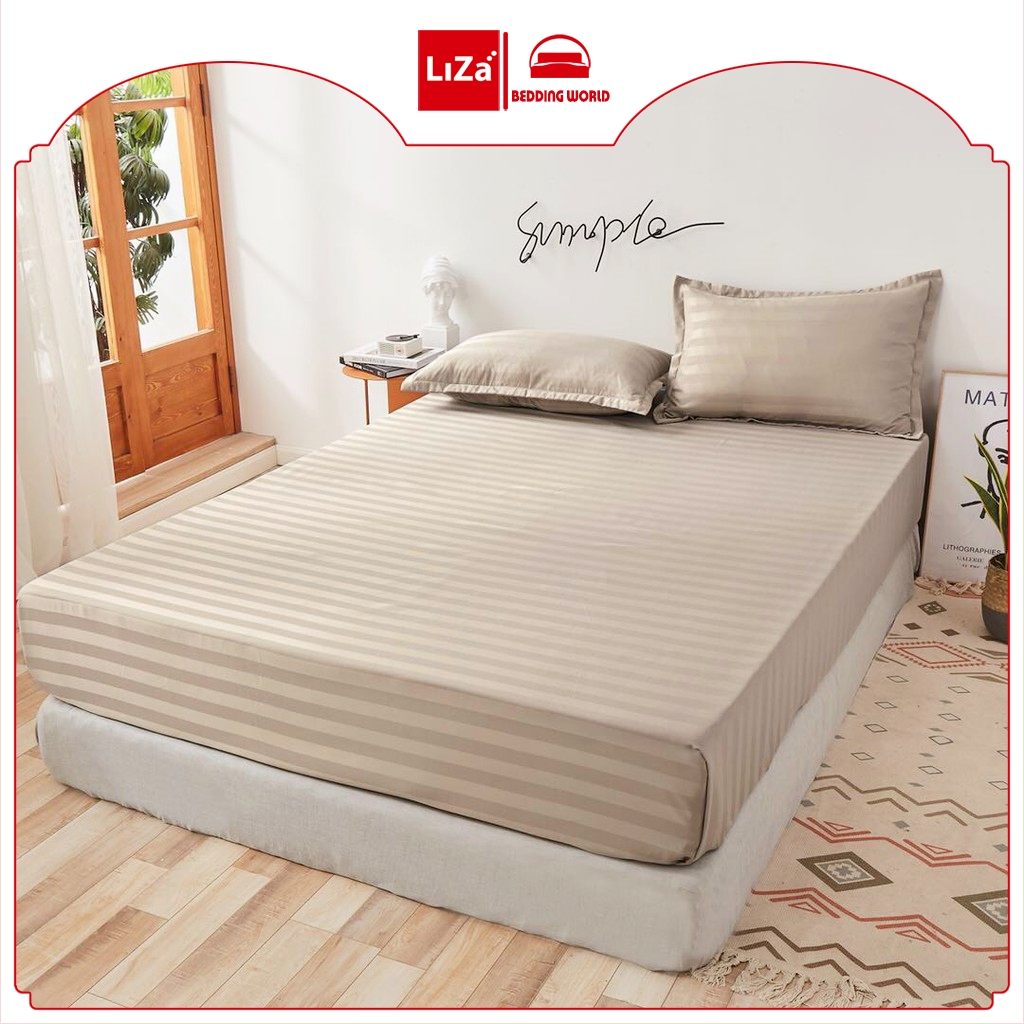 Bộ Ga Giường Cotton 3F Mềm Mịn Thoáng Mát Set Ga Gối Cotton 3F Sang Trọng