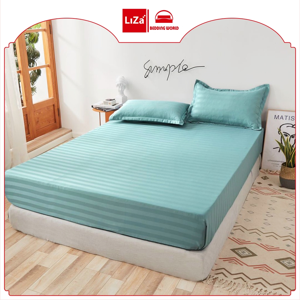 Bộ Ga Giường Cotton 3F Phong Cách Khách Sạn Ga Giường Và 2 Vỏ Gối Êm Ái