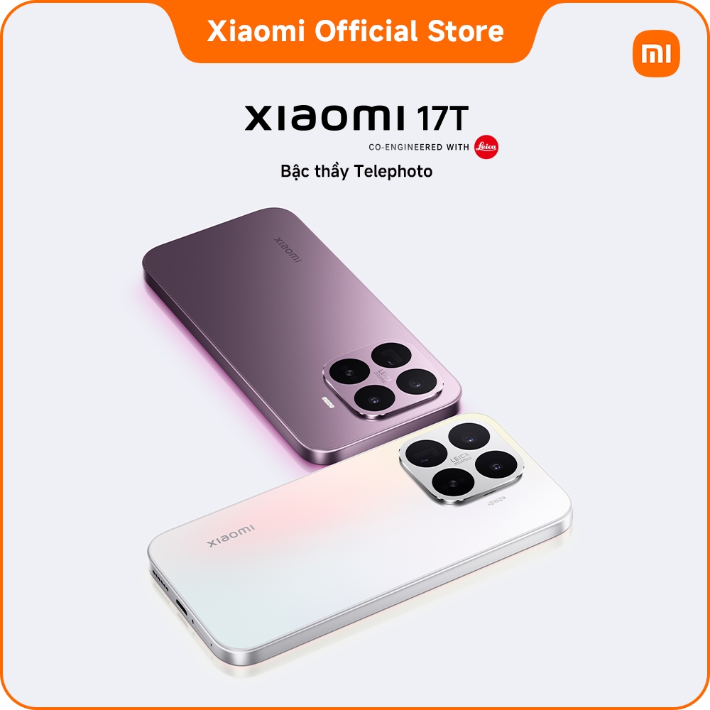 Điện thoại Xiaomi 17T|Thấu kính quang học Leica Summilux|Siêu pin silicon-carbon 6500mAh|MediaTek Dimensity 8500-Ultra | BigBuy360 - bigbuy360.vn