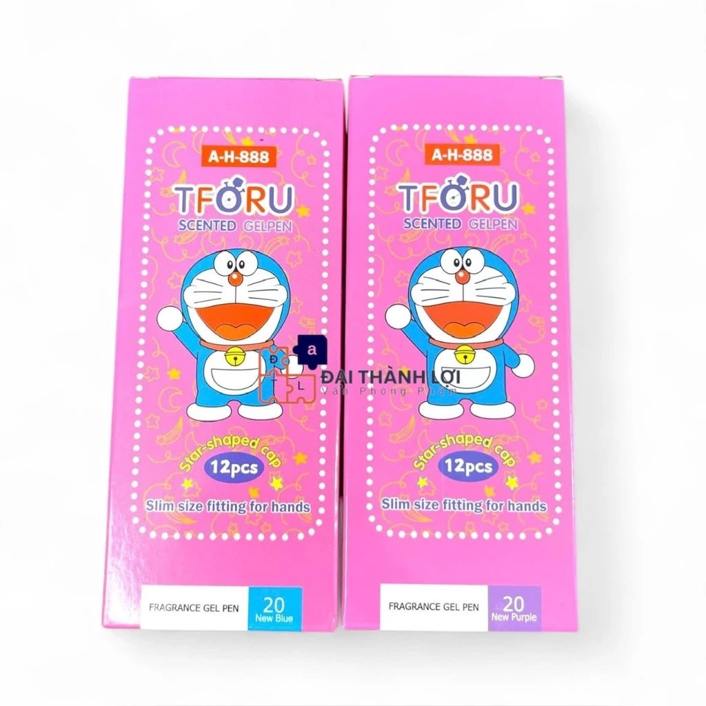 SỈ _ [THORU] LỐC 144 Cây Bút Viết Gel Nước Mực Nho Thơm Ngòi 0.38mm Thoru / Ttoru Doreamon AH888 / V