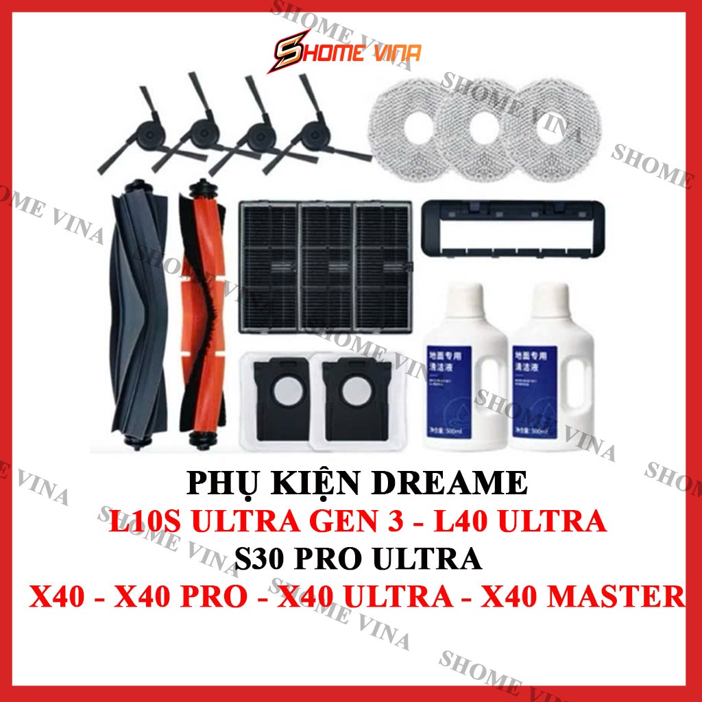 Phụ kiện hút bụi Dreame L10S ULTRA GEN 3 - L40 ULTRA S30 PRO ULTRA X40 - X40 PRO - X40 ULTRA - X40 M