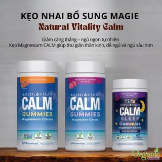 Kẹo bổ sung Magie cho trẻ em và người lớn Natural Vitality Calm