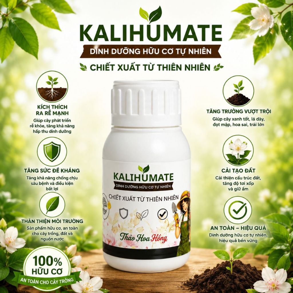 Humate Dưỡng Rễ - Phân Hữu Cơ Humate Đậm Đặc, Kích Rễ, Dưỡng Cây, Dưỡng Trái