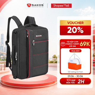 Cặp đa năng thời trang cao cấp sakos flash 17 15.6 inch chống sốc đa ngăn tiện lợi