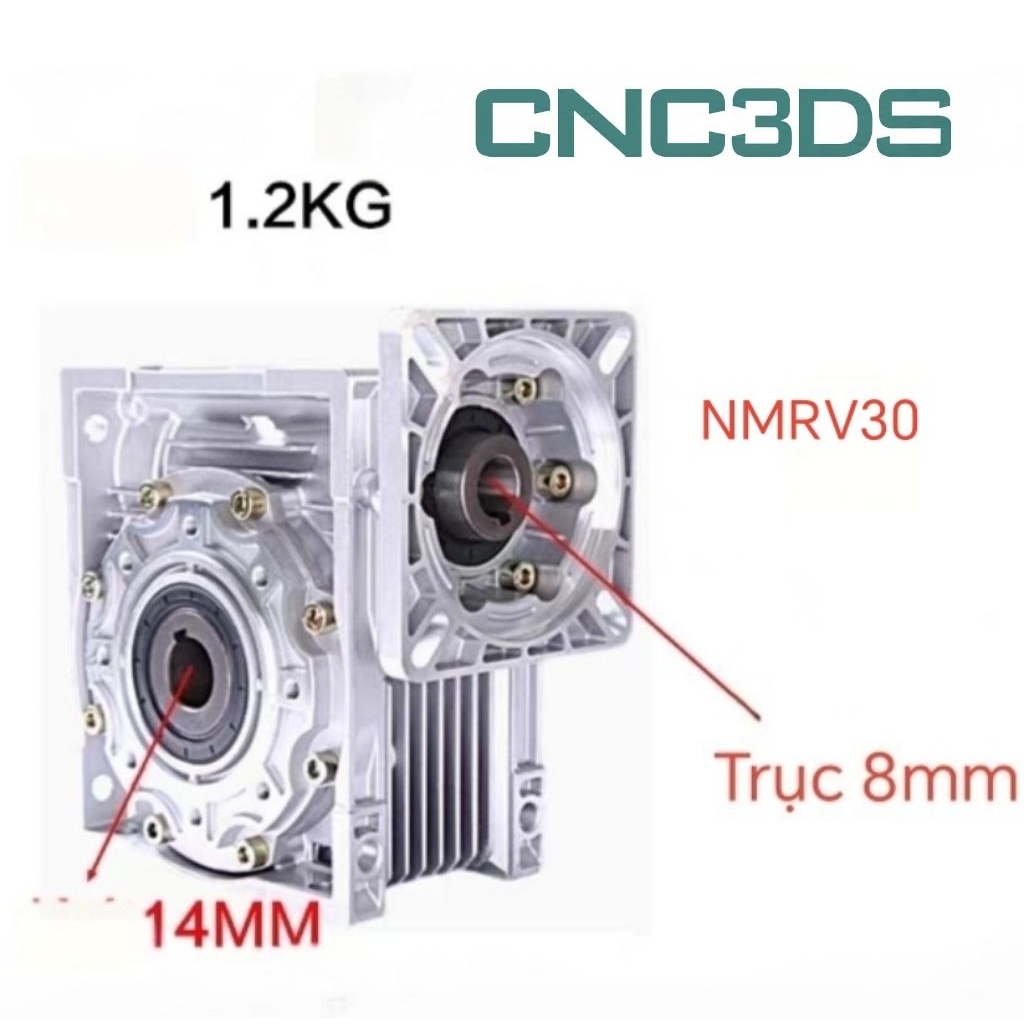 Hộp giảm tốc (Trục vít - Bánh vít) NMRV 30 cho động cơ bước size 57