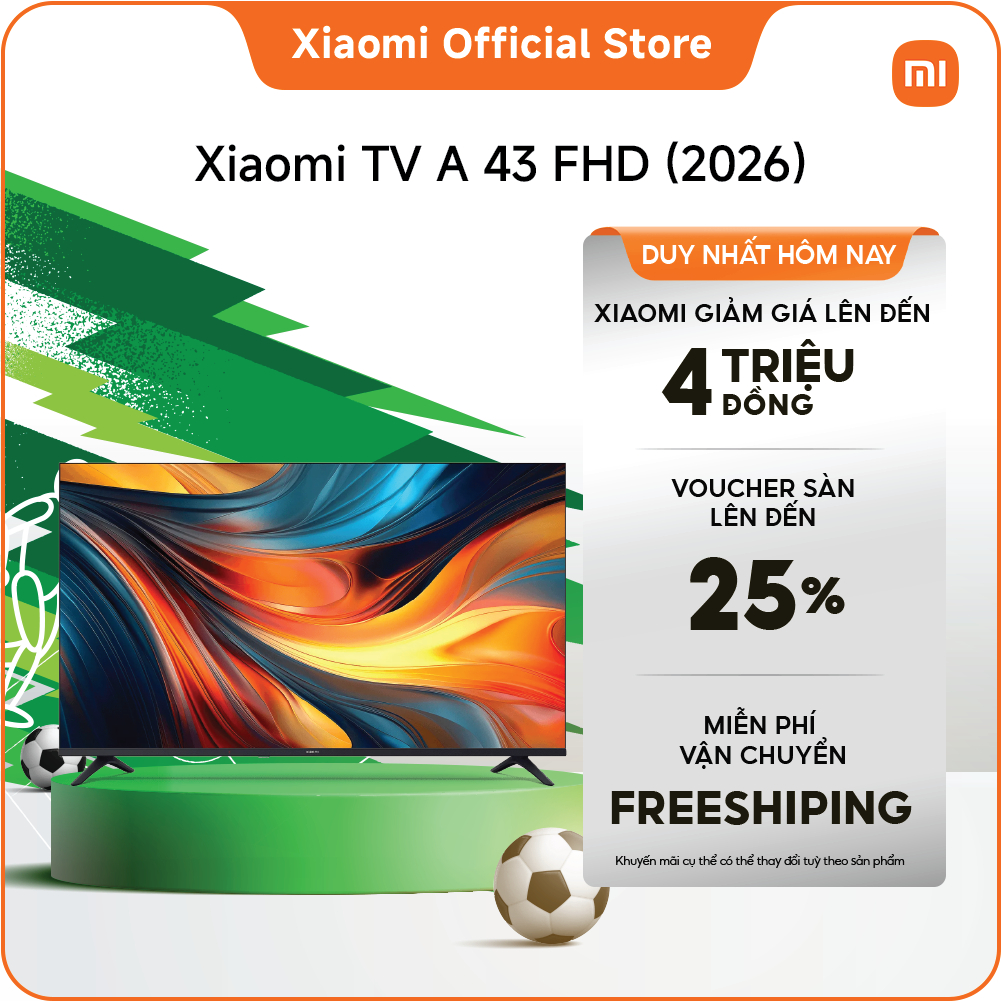 Xiaomi TV A 43 FHD 2026 | Màn hình bảo vệ mắt với chất lượng hình ảnh vượt trội
