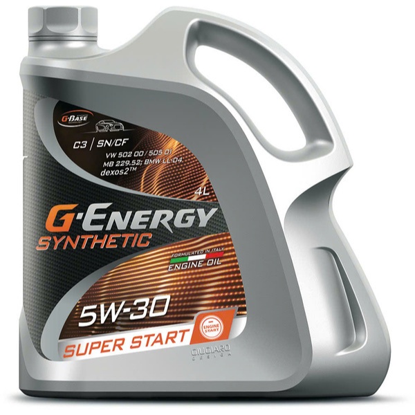 Dầu nhớt G-Energy Synthetic Super Start 5W-30 SP Can 4 lít (hãng Gazpromneft)