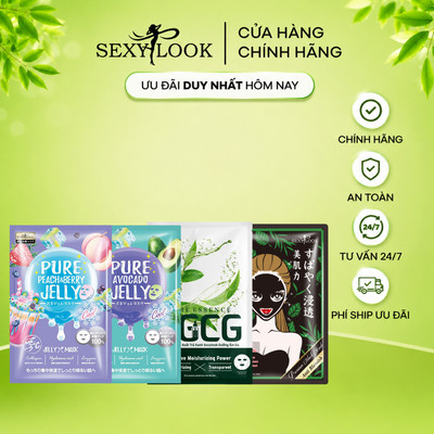 Mặt Nạ Giấy Dưỡng Da, Bổ Sung Dưỡng Chất, Chăm Sóc Da Toàn Diện Sexylook (Miếng lẻ)