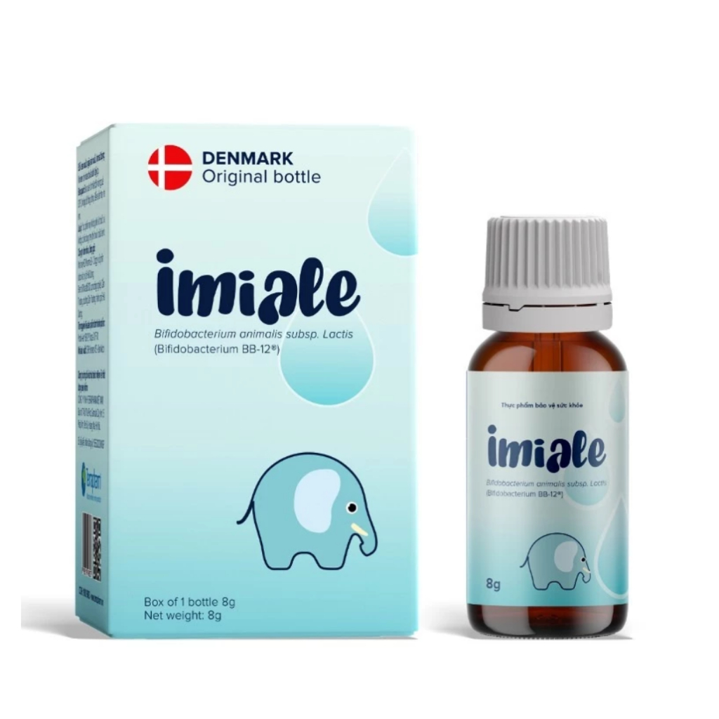 Imiale ( hộp  8ml ) Men vi sinh hỗ trợ cải thiện hệ tiêu hóa, tăng sức đề kháng cho bé