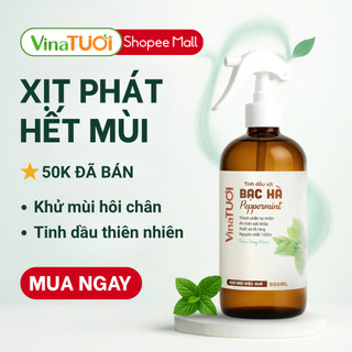 Xịt Khử Mùi Hôi Chân Giày Vina Tươi Tinh Dầu Thiên Nhiên Khử Khuẩn An Toàn