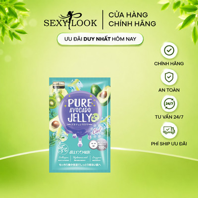 [1 Miếng] Mặt Nạ Thạch Jelly Bơ Giảm Mụn Và Làm Dịu Da