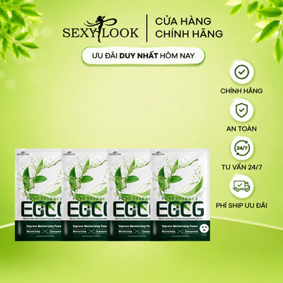 [HSD T03/2027] Combo 4 Miếng Lẻ Mặt Nạ Trà Xanh Hỗ Trợ Dưỡng Ẩm Da SEXYLOOK (25ml/ Miếng)