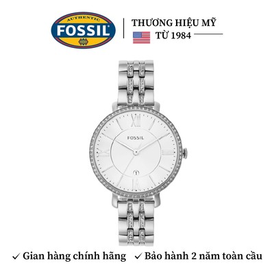 Đồng hồ nữ Fossil Jacqueline dây kim loại, mặt 36 MM, màu bạc, ES3545