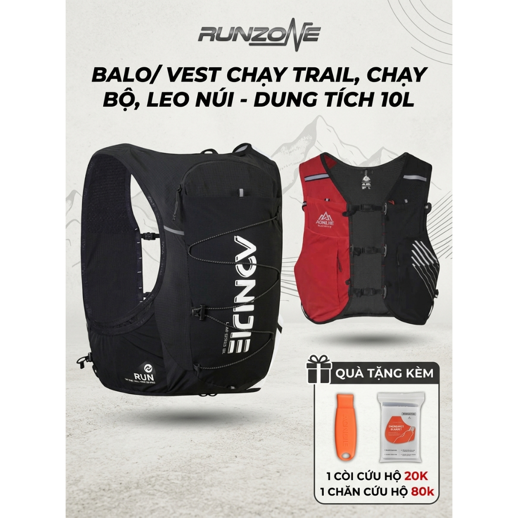 Balo Thể Thao AONIJIE C9116 10L Khô Nhanh Thoáng Khí Có Ngăn Bình Nước-RunZone