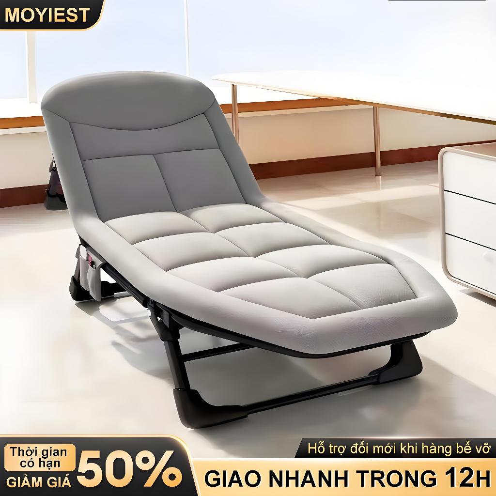 My Ghế lười  ghế gấp gọn ghế tựa lưng ghế bố giường gấp ghế văn phòng Có thể chịu được 180KG