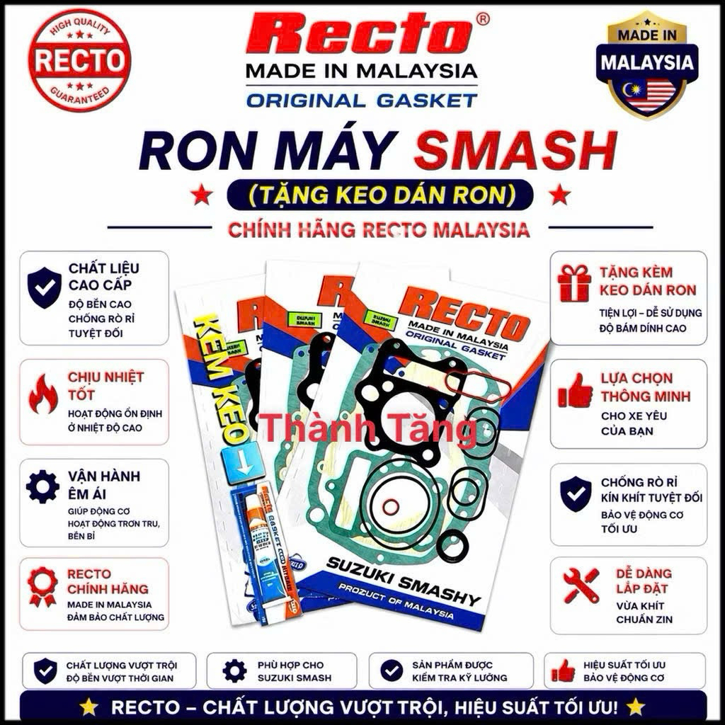 Ron máy Suzuki Smash (kèm keo dán ron) Recto malaysia