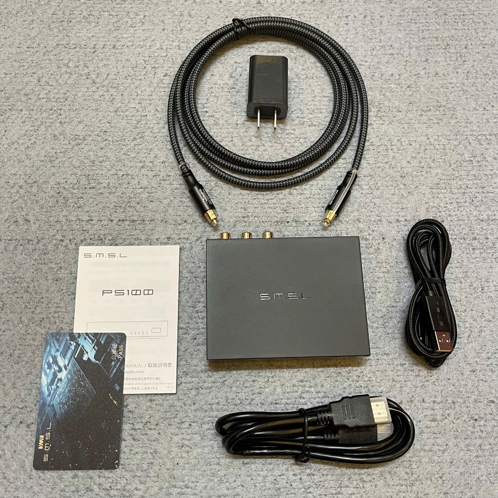 Đầu giải mã âm thanh PS100 chính hãng SMSL tích hợp 5 cổng kết nối cả HDMI tiện lợi