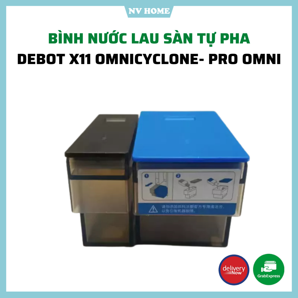 Phụ kiện robot hút bụi hộp chứa nước lau sàn tự pha Debot X11 omnicyclone, X11 pro omni