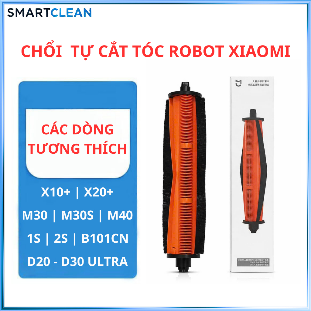 Chổi tricut tự cắt tóc robot Xiaomi X10+ | X20+ | M30 | M40 | B101CN | D20 Ultra | D30 Ultra