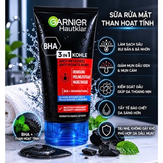 [HÀNG ĐỨC] SỮA RỬA MẶT G..ARNIER 3 IN 1 nội địa đưc