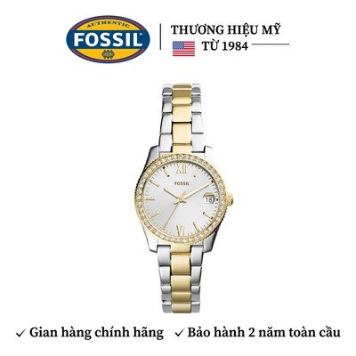 Đồng hồ nữ Fossil Scarlette Mini dây kim loại, mặt 32 MM, hai màu, ES4319
