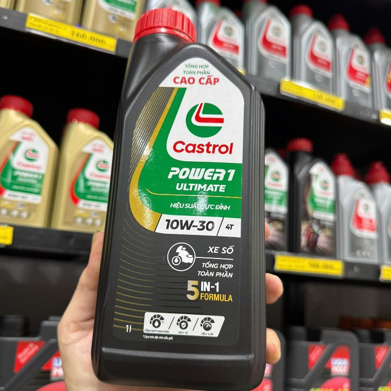 Nhớt Castrol Power 1 Ultimate 10W30 1L dành cho xe số Honda (450013)