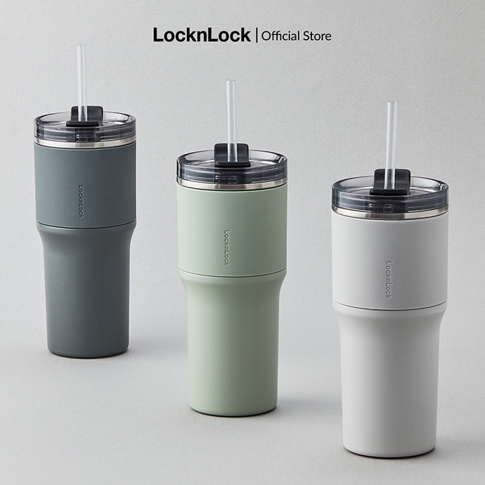Bình Giữ Nhiệt Lock&Lock Metro Drive 650ml Kèm Ống Hút & Cọ Rửa – Dành Cho Người Hay Di Chuyển