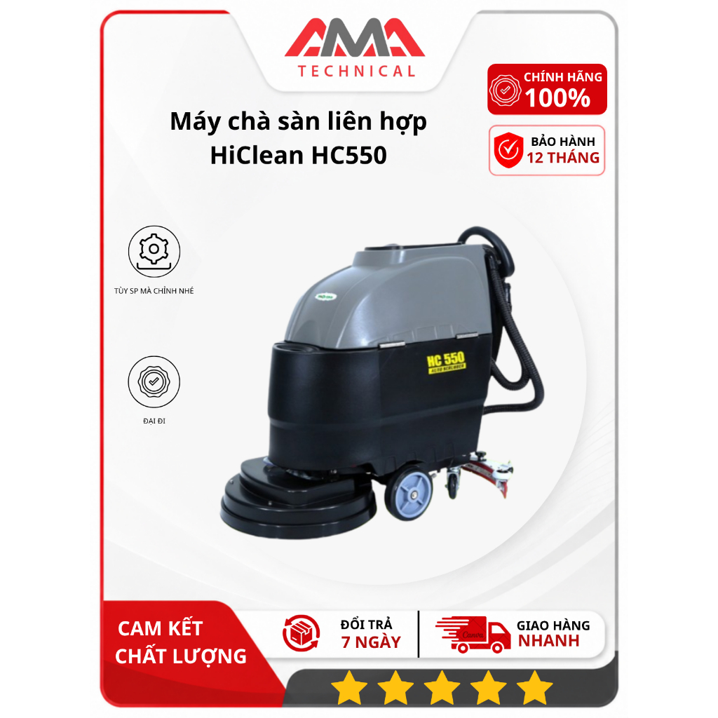 Máy chà sàn liên hợp HiClean HC550