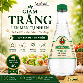 Giấm trắng lên men tự nhiên cao cấp Cornwell's - Cornwell's White vinegar 375ml