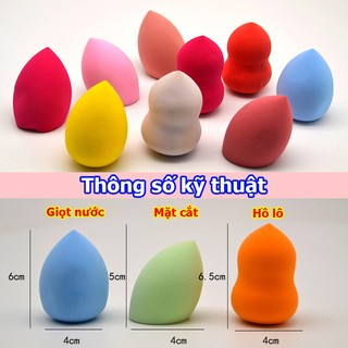 Bông phấn Hồ lô siêu mịn (2 cái)