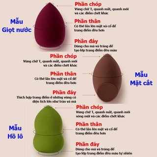 Bông phấn Hồ lô siêu mịn (2 cái)