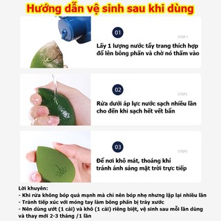 Bông phấn Hồ lô siêu mịn (2 cái)