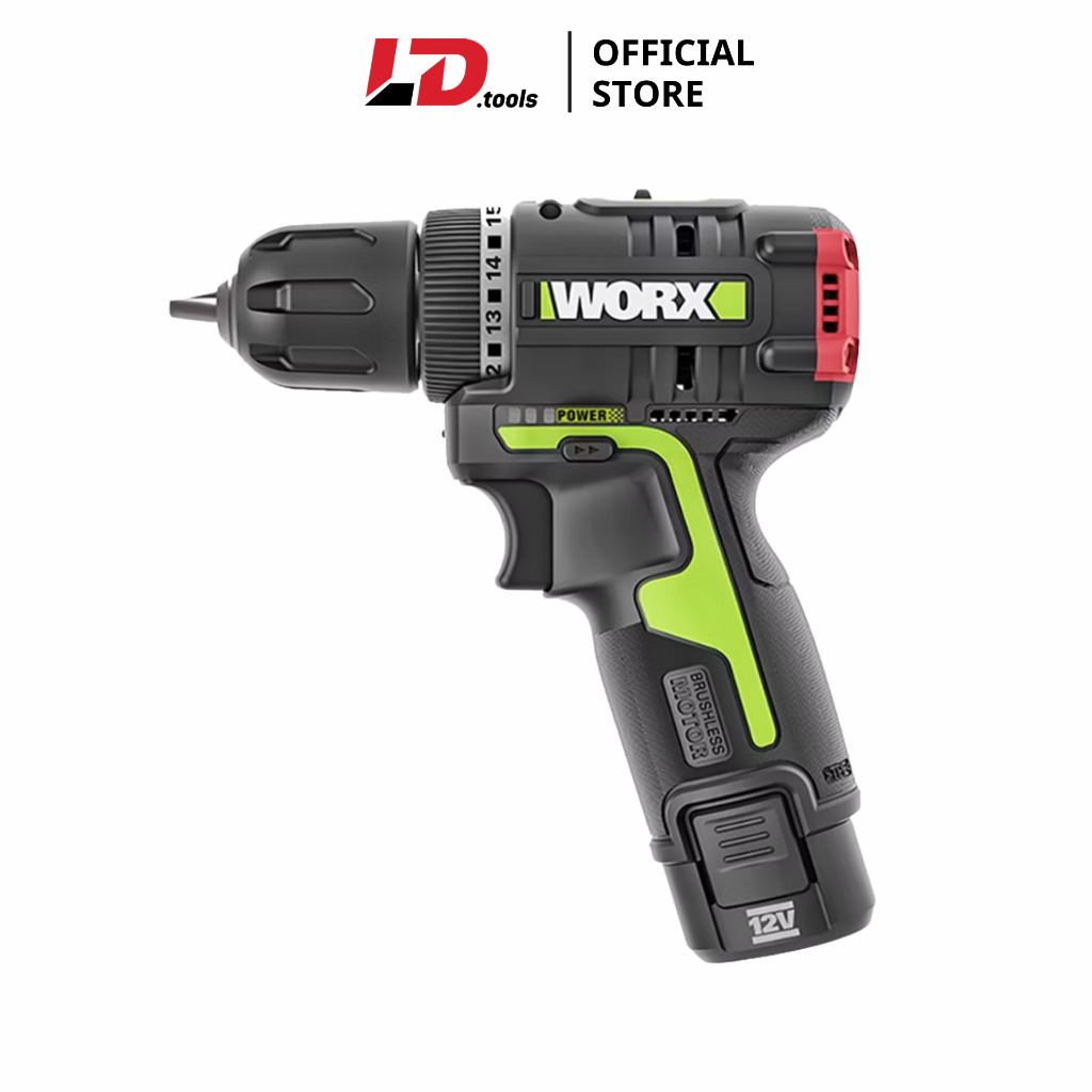 Máy khoan vặn vít dùng pin LI-ION 12V Worx WU130