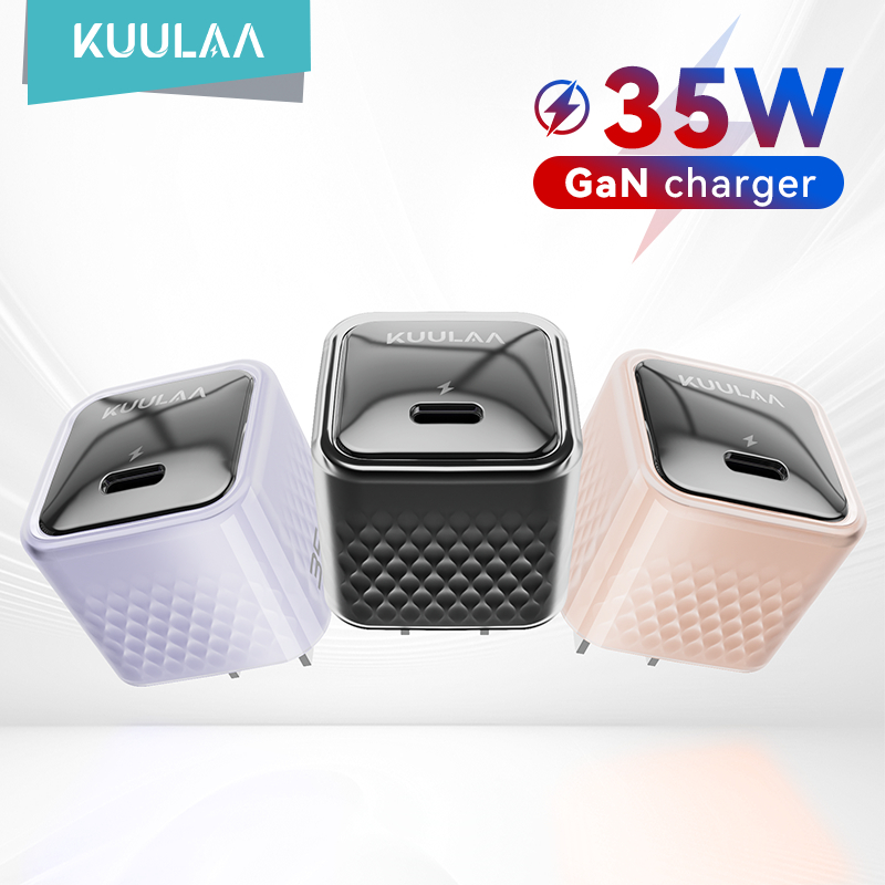 Đầu sạc nhanh KUULAA Mini GaN 35W Type-C, Thích hợp cho iPhone 6-17 Series Android